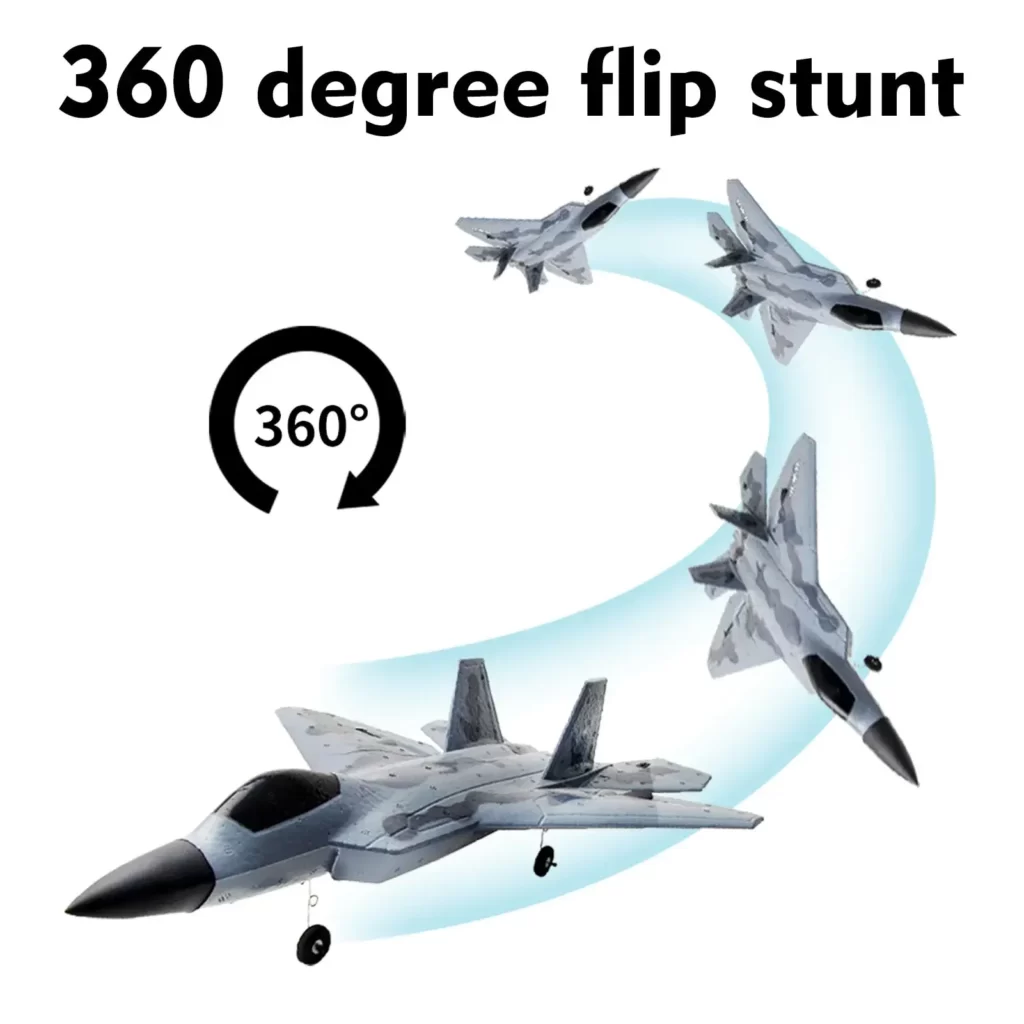 قابلیت 360 درجه چرخش هواپیمای کنترلی