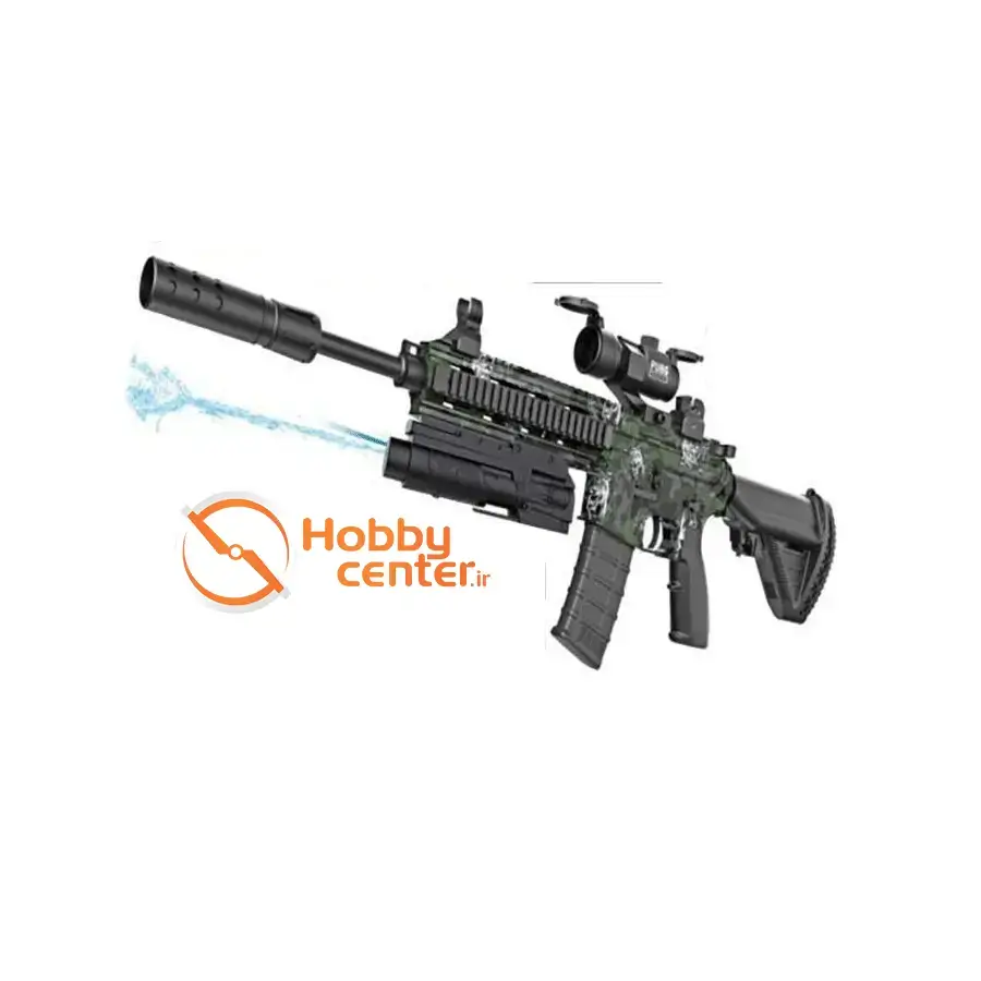 تفنگ تیر ژله ای + آبپاش شارژی (2کاره) مدل M416 Rifle