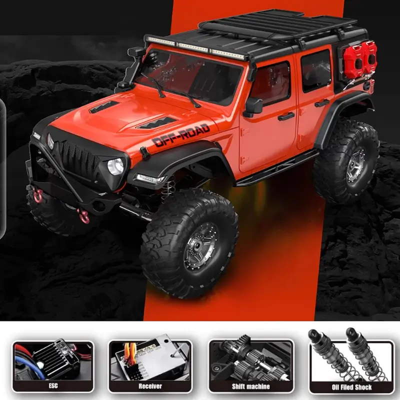 ماشین کنترلی آفرود طرح جیپ وینچ دار مدل Jeep HB 1014/2 | هابی سنتر