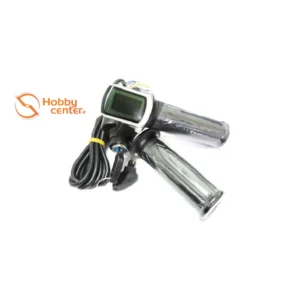 دسته گاز برقی با سوئیچ و نمایشگر دیجیتال ولتاژ  (Electric Throttle Grip) |هابی سنتر