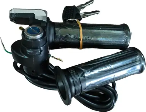 دسته گاز برقی با سوئیچ و نمایشگر دیجیتال ولتاژ  (Electric Throttle Grip) | هابی سنتر