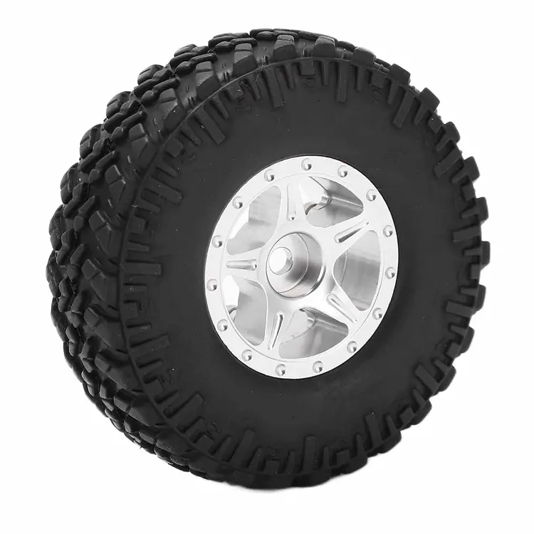 ست رینگ و لاستیک فلزی آفرود D4U-13 مخصوص ماشین کنترلی MN82 | هابی سنتر