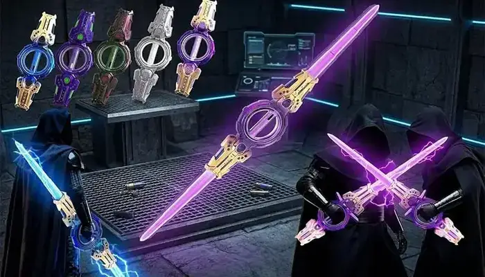 شمشیر بازی چرخشی دو لبه Rotating Double-Edged Sword مدل 8899M-7 | هابی سنتر